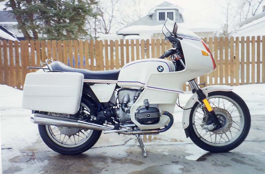 This beautiful motorcycle is a 1978 BMW motorsport model