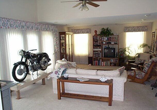 Vintage bmw motorcycle in my living room #2