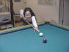 Ji-young also likes to play pool and taught me some all new shots.