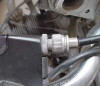 This shows the clutch adjustment on a slash 6 BMW motorcycle.