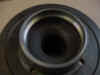 This shows the look after the old worn BMW final drive splines have been turned off in a lathe.