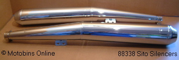 These Sito mufflers for BMW are from Motobins.