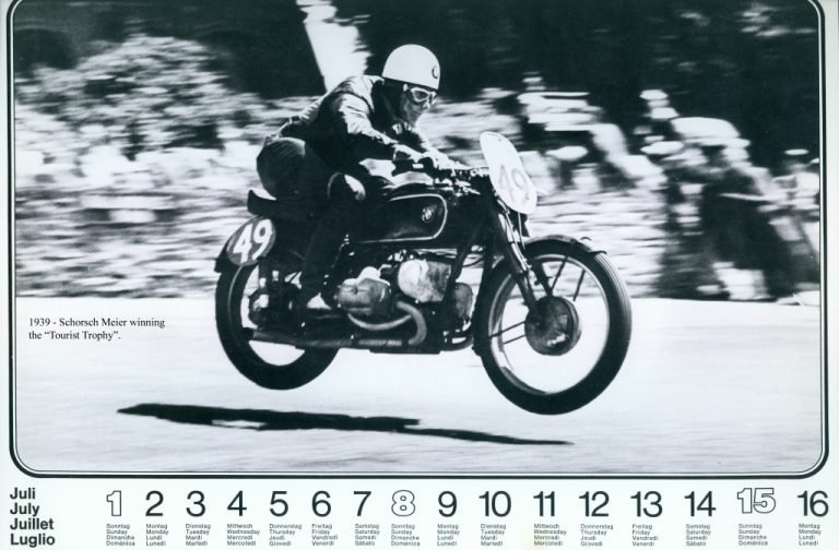 1 July 1973 calendar Duane Ausherman BMW motorcycles