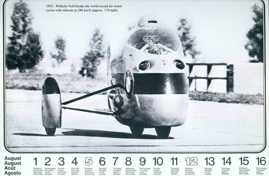 1 August 1973 calendar Duane Ausherman BMW motorcycles
